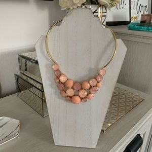 Kate Spade Pink Bib Statement Necklace